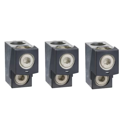 LV432481 | Алюминиевые клеммы для подключения Al/Cu кабелей 2 x (35 - 240 мм²), ≤630A, 3 шт.,