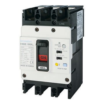 HGE100E 3PG4S0000C 00100 | Автоматический выключатель в литом корпусе с защитой от утечки на землю