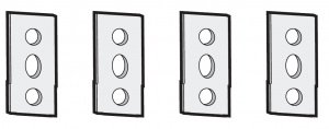 SPS44, SPARE PART ASS'Y,BUSBAR 4P,TS800 | Удлиненные выводы для переднего подключения