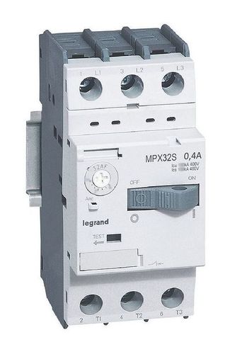 MPX³ 0.4А 3P, термомагнитный расцепитель | Силовой автомат для защиты двигателя