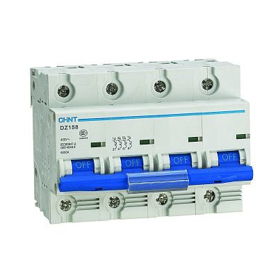 DZ158-125H 4P 125A 10kA х-ка (8-12In) (R) | Автоматический выключатель