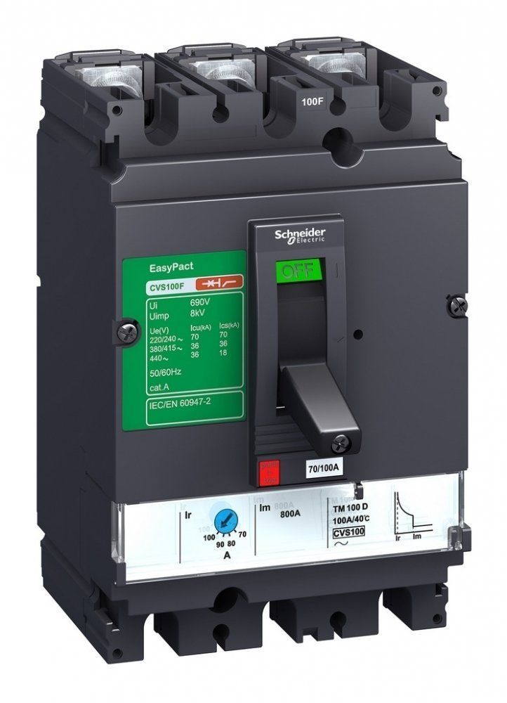 LV510444 | Автоматический выключатель EasyPact CVS100F МА 3P3d 50А 36кА