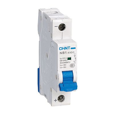NB1-63DC 1P 10A 6кА х-ка C 250В DC (R) | Автоматический выключатель