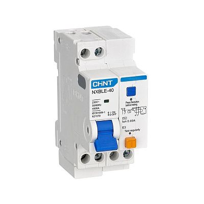 NXBLE-40 1P+N 10A, х-ка C 10mA, электронный тип AС, х-ка С, 4,5kA (R) | Диф. автомат