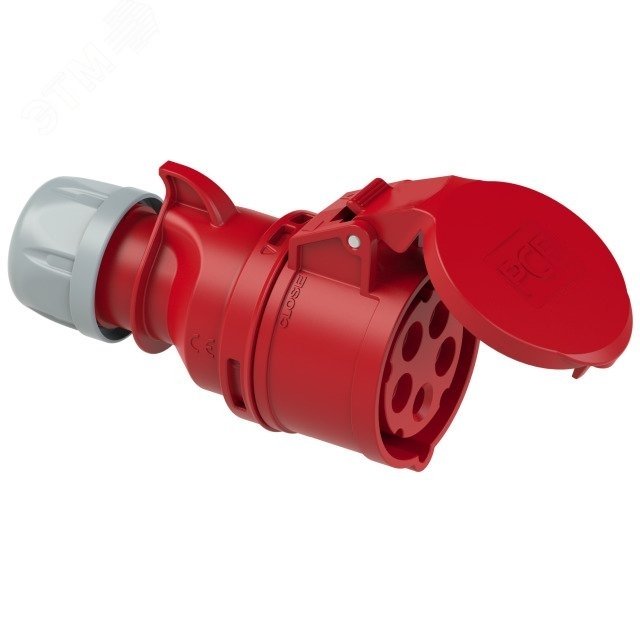 215-6 | Розетка кабельная PCE 16А 400V 3P+N+E IP44 