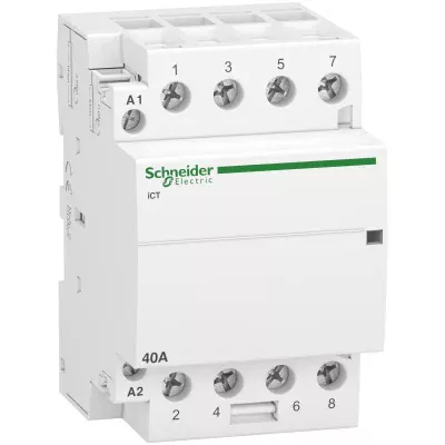 A9C20844 | Модульный контактор iCT40A 4НО 220/240В АС 50ГЦ