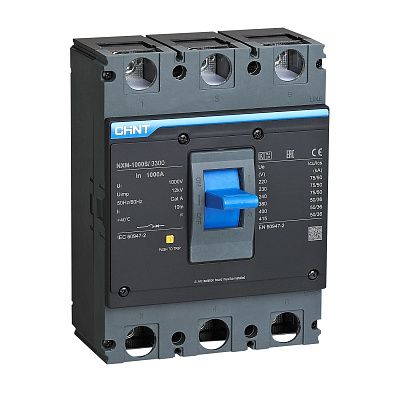 NXM-1600S/3Р 1000A 50кА с регулир. расцепителем (R) | Выключатель автоматический