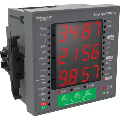 METSEPM2130R | Cчетчик многофункциональный PM2130, 3-ф, LED, RS485 Modbus, кл.т. 0,5S