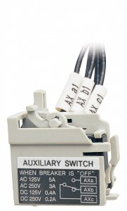 A,AX,R,B,ABE100c~ABH250c | Вспомогательный контакт (AX)