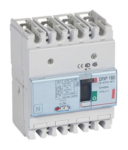 DPX³, 36кА, 4P, 25А | Силовой автомат