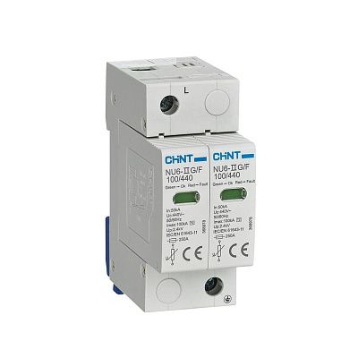 NU6-IIG 2Р In=40kA Uc=440B Im=100kA (R) | Ограничитель импульсных перенапряжений
