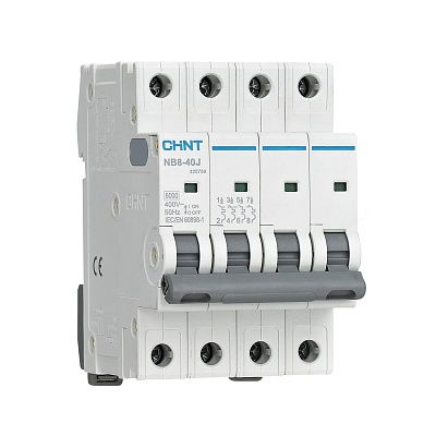 NB8-40J 4P 1А 4,5кА х-ка D (R) | Автоматический выключатель